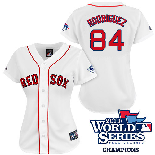 Eduardo Rodriguez #84 mlb Jersey-Boston Red Sox Women's Authentic 2013 World Series Champions Home White Baseball Jersey